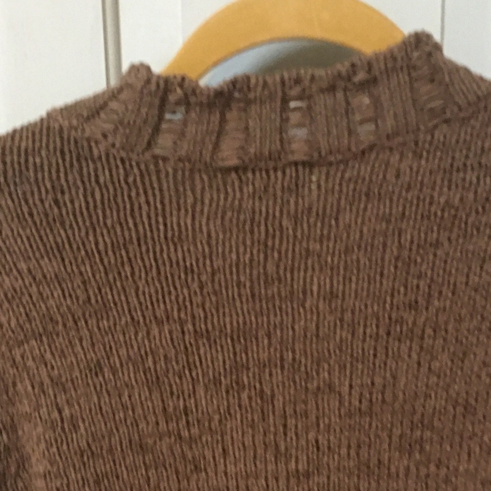 Cambridge Dry Goods Brown V-Neck Sweater - Picture 13 of 15